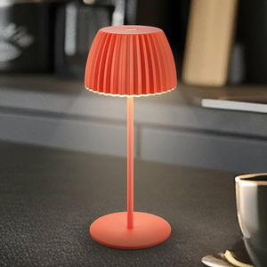 Настольная лампа на батарейках BRILO Riffle Typ A, алюминий - оранжевый