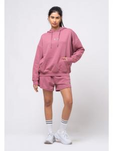 Tom Barron Повседневный женский комплект: толстовка и шорты свободного кроя, розовый