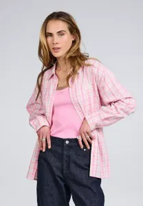 Блузка lilia оверсайз на пуговицах Oh April, Petal Cream Check