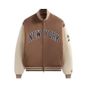 Свитер Kith & AVIREX For The New York Knicks Wings Wyona Full Zip Sweater Stock, желто-коричневый