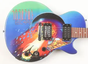 Автограф Стива Перри на кастомной гитаре Epiphone Les Paul Special II с графикой «Journey: Escape», подписанной и подтвержденной ACOA