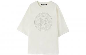 Футболка Milano с заклепками Palm Angels, белый