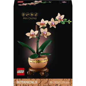 Детский конструктор Lego Botanical Miniorquidea, золотой