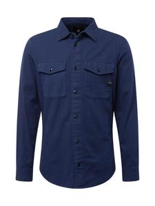 Повседневная рубашка G-STAR Regular fit Button Up Shirt Marine, темно-синий