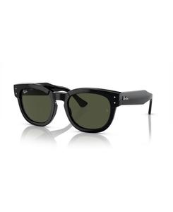 Солнцезащитные очки унисекс квадратной формы, Mega Hawkeye RB0298SF Ray-Ban, Black, Green