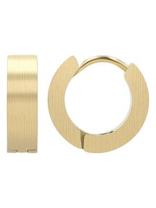 Adeliás Женские серьги - серьги-кольца на шарнирах из нержавеющей стали с золотым покрытием