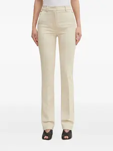 Брюки с разрезами Sportmax, бежевый