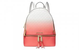Michael Kors Рюкзак Rhea Zip из искусственной кожи, средний размер, женский, кораллово-белый