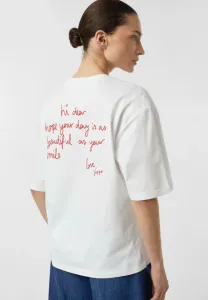 Футболка с принтом Comma, Weiß