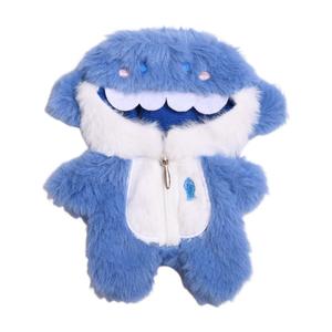 TLXT Одежда для кукол, совместимая с Labubu: милый комбинезон Lamb Hoodie, костюм Blue Shark Jumpsuit