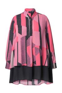 Ulla Popken Туника в цветах Pitaya, Raspberry, Dusky Pink