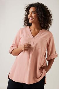 Верх из льна Evans, розовый