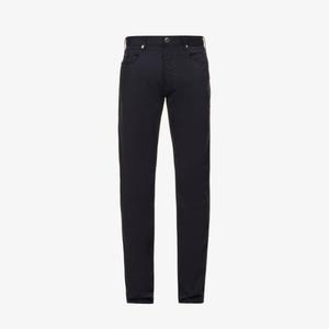 Прямые джинсы J06 Gab из эластичного денима со средней посадкой Emporio Armani, темно-синий