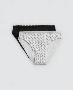 Набор из 2 печатных миди-трусиков с деталями YSABEL MORA Ysabel Mora, мультиколор