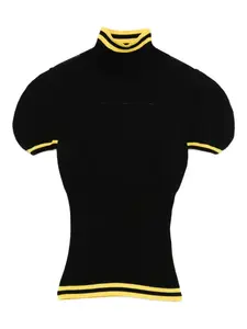 Футболка Simone с полосатой отделкой Kiko Kostadinov, черный