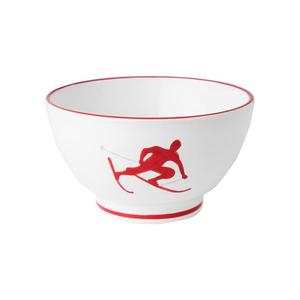 Toni Ruby Red Миска для хлопьев 14 см Gmundner Keramik, бело-красный