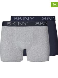 Трусы боксеры Skiny 2er-Set: Boxershorts, цвет Dunkelblau/Grau