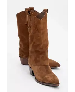 Ботинки Teodora на кожаной платформе с квадратным каблуком (женские) Forever & Always Shoes, коричневый