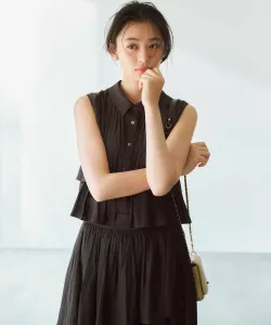 Многоярусная блузка Gathered Light Design Suite L, цвет Chocolate Brown [035]