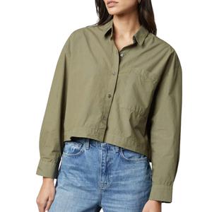 Топ Lucille на пуговицах цвета плюща Velvet by Graham & Spencer, цвет ivy