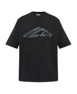 Футболка свободного кроя Dsquared2, черный