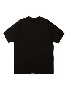 Хлопковая футболка Rick Owens Kids, черный