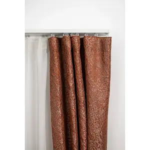 Карниз 102 с двумя направляющими, длина по желанию, внутренняя направляющая, простой дизайн, потолочный монтаж, алюминий, удлиняемый Garesa, белый