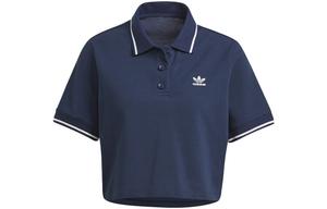 Рубашка поло TENNIS LUXE женская студенческая темно-синяя Adidas Originals