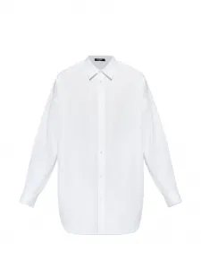 Классическая рубашка с логотипом Balmain, белый