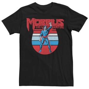 Мужская футболка с портретом в стиле ретро Morbius The Living Vampire Marvel