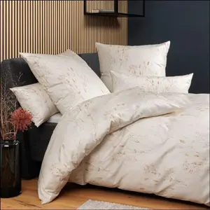 Постельное белье Milano 155x220+80x80 см 45118-07 бежевый, зеленый, медный Original Janine