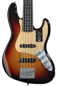 Fender American Ultra II Jazz Bass V - Ultraburst с грифом из эбена