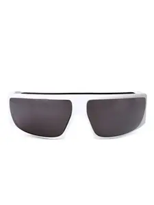 Солнцезащитные очки с байкерской оправой и логотипом Canada Goose, белый