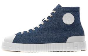 Кроссовки для скейтбординга Climb мужские высокие темно-синие Hermes