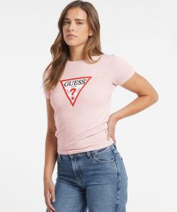 Футболка с коротким рукавом, Slim Fit GUESS JEANS, светло-розовый