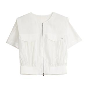 ELLE Футболка Women's White Crew Neck Moderate
