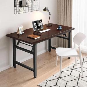 Стол компьютерный складной Naijia 100x60 см черный + белый