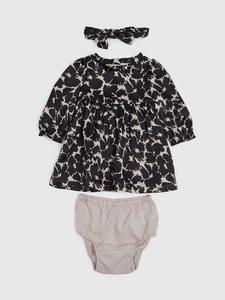 Узорчатое платье Gap, черный