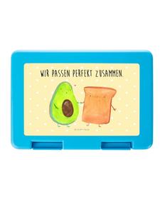 Mr. & Mrs. Panda Бенто-бокс: тосты с авокадо и надписью пастельно-желтого цвета