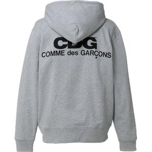 CDG Толстовка унисекс FW24 серого цвета