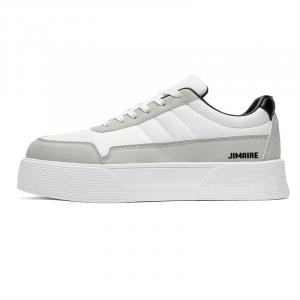 King Jinmai Мужские низкие скейтерские кеды белые, цвет White