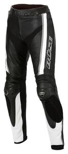 Кожаные комбинированные брюки Mille Büse, черный/белый