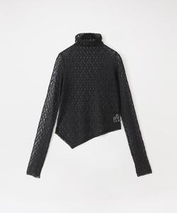 прозрачный кружевной топ