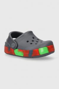 Crocs Детские тапочки OFF COURT GLOW BAND CLOG, серый