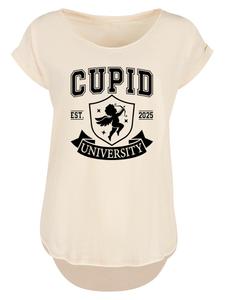 Рубашка F4NT4STIC Cupid University Valentinstag, песочный