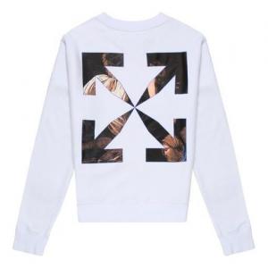 Толстовка fw20 caravaggio angel sweatershirt Off-White, белый