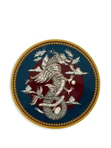 Сервировочная салфетка с принтом the dragon, 34 см, La Doublej, синий