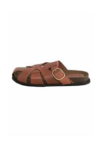 Мюли REGULAR FIT - SIGNATURE ROUND WEAVE BUCKLE FOOTBED Next, коричневый