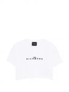 Футболка с логотипом John Richmond Junior, белый