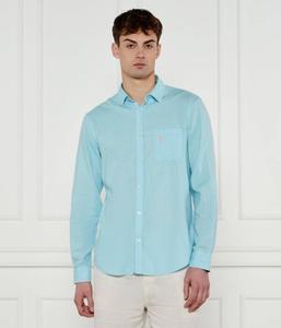 Льняная рубашка Regular fit Guess Underwear, синий